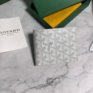 White Goyard wallet